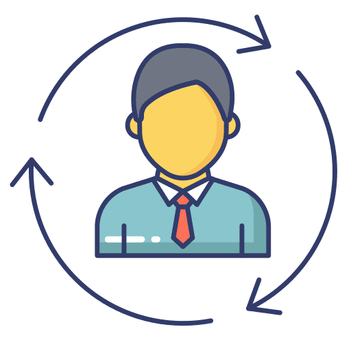 Employee circle employee user icon