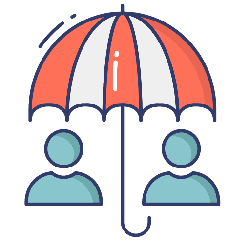 Security avatar security umbrella icon