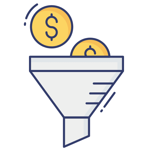 Coin dollar cents business and finance icon