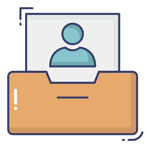Drawer files and folders cv drawer icon