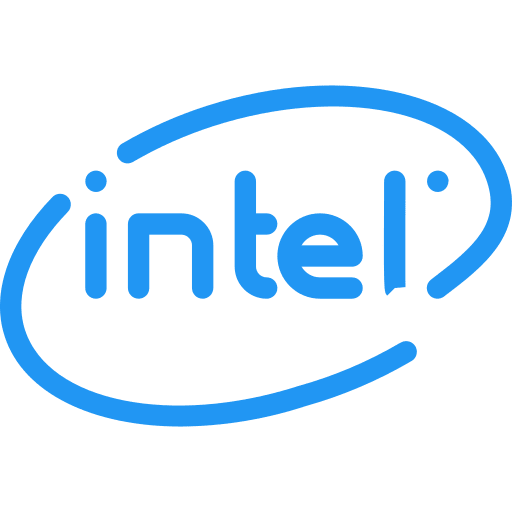 Intel logotype intel brands icon Intel logotype intel brands icon