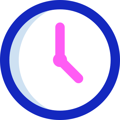 Clock ios watch time and date icon