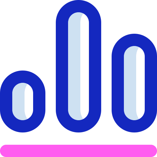 Spreadsheet app stats business and finance analytics icon