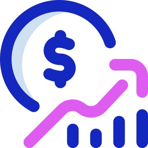 Stock exchange app profits ios stats icon