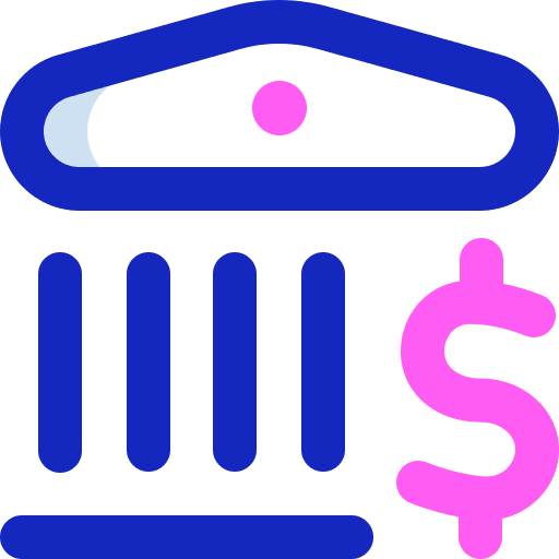 Bank dollar business business and finance icon