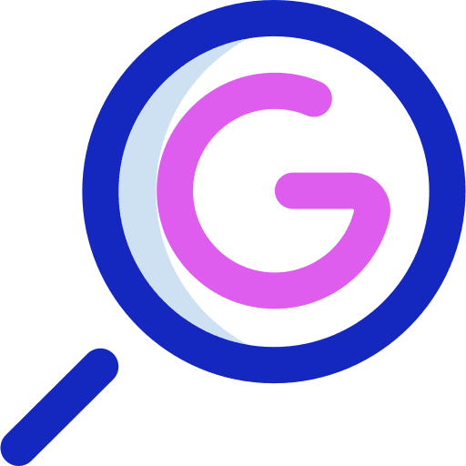 Search magnifying glass app search icon