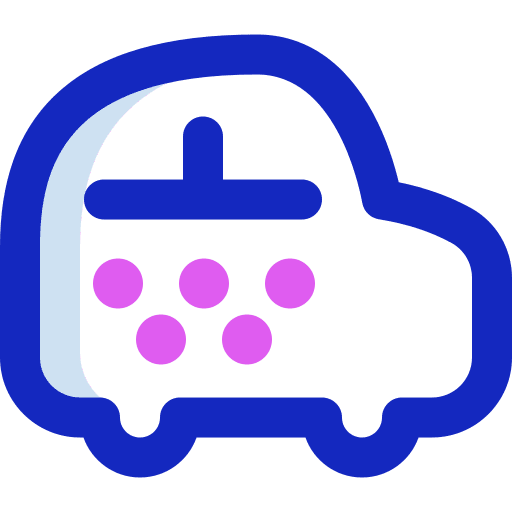 Transport public transport automobile taxi icon