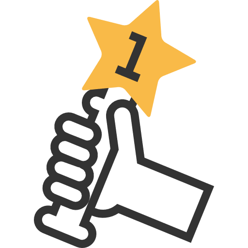 Award champion trophy cup icon