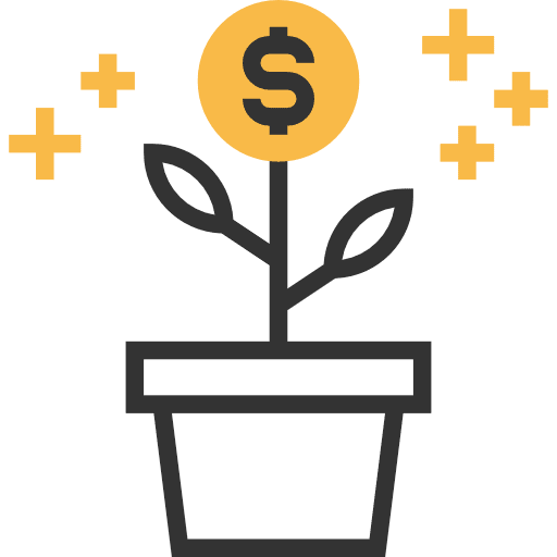 Growth plant investment growth icon
