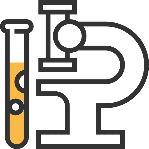 Research medical chemical test tube icon