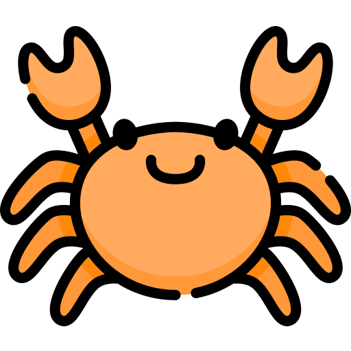 Crab wild life water animal icon Crab wild life water animal icon