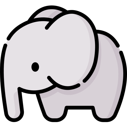 Elephant zoo elephant animal icon