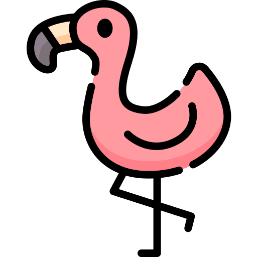 Flamingo animal wild life bird icon Flamingo animal wild life bird icon