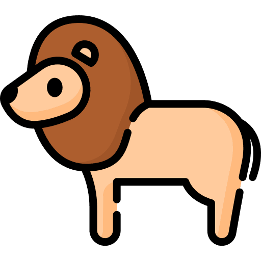 Lion wildlife zoo wild life icon Lion wildlife zoo wild life icon