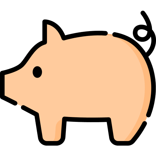 Pig zoo animals mammal icon Pig zoo animals mammal icon