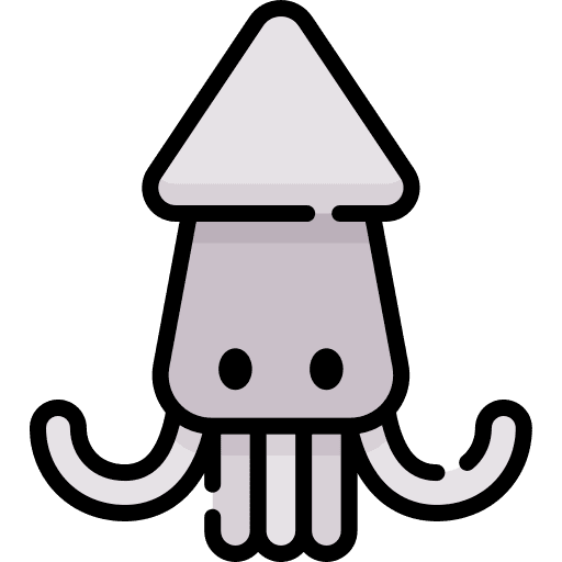 Squid zoo wildlife animal kingdom icon Squid zoo wildlife animal kingdom icon