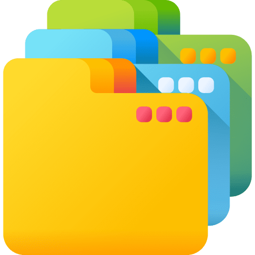 Folder files and folders storage office material icon