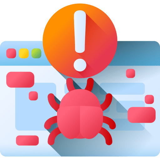 Website computer ui virus icon