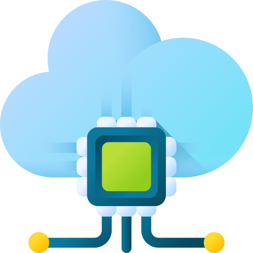Cloud data cpu firmware hosting icon Cloud data cpu firmware hosting icon