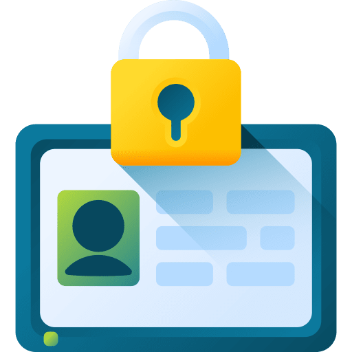 Privacy protection interface social icon Privacy protection interface social icon