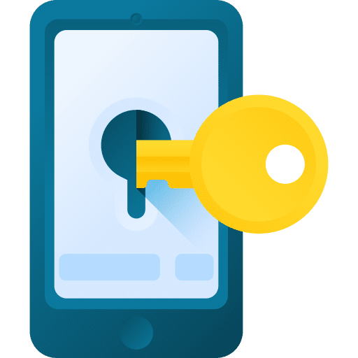 Smartphone security password mobile phone icon Smartphone security password mobile phone icon