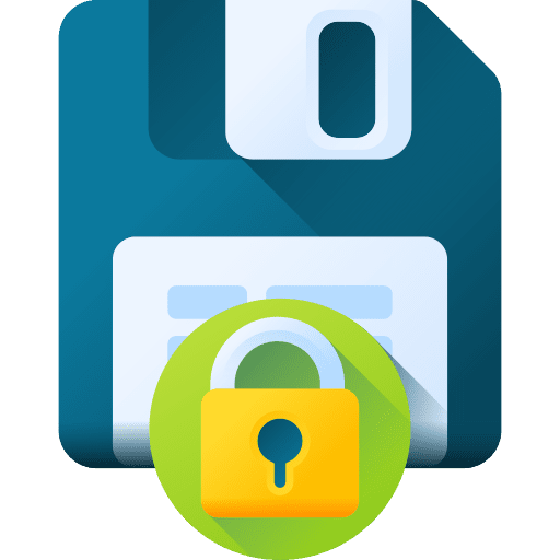 Data computer save server icon Data computer save server icon