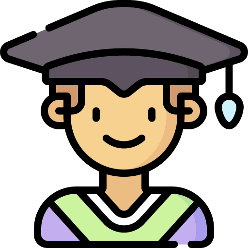 Graduate alumni mortarboard avatar icon