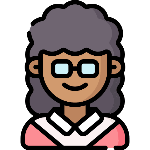 Student profile education female icon