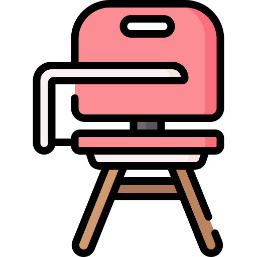 Desk chair seat furniture and household classroom icon