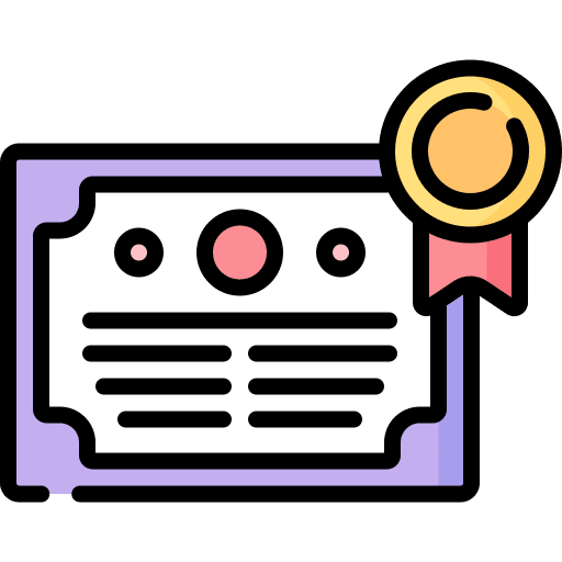 Diploma certificate education diploma icon