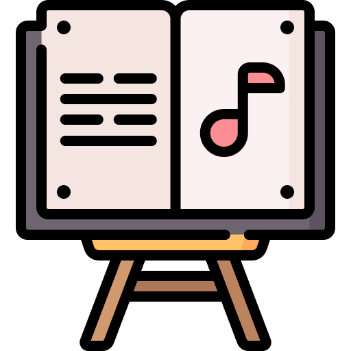 Music musical note orchestra music and multimedia icon