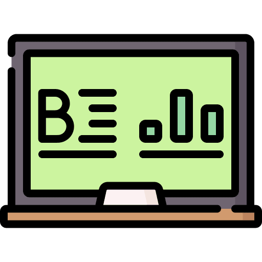 Blackboard chalk lesson eraser icon