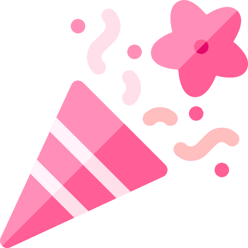 Party cherry blossom birthday and party party icon