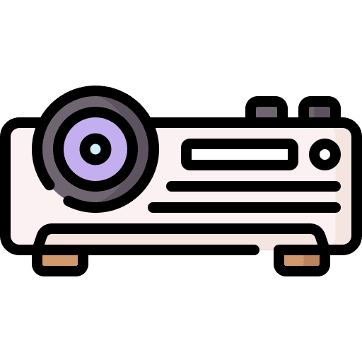 Projector electronics multimedia projector icon