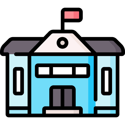 School education campus high school icon