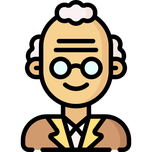 Teacher teacher avatar eyeglasses icon
