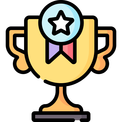 Trophy prize cup winner icon