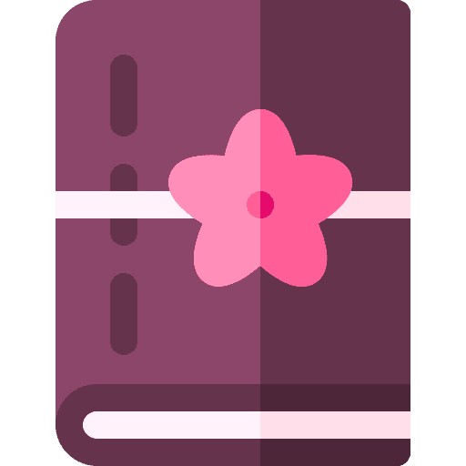 Book sakura japanese education icon Book sakura japanese education icon