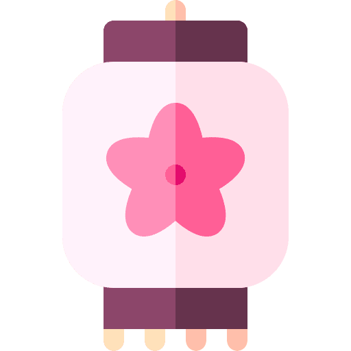 Lantern hanami japanese festival icon Lantern hanami japanese festival icon