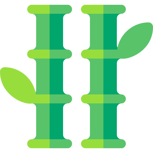Bamboo botanical nature branch icon Bamboo botanical nature branch icon