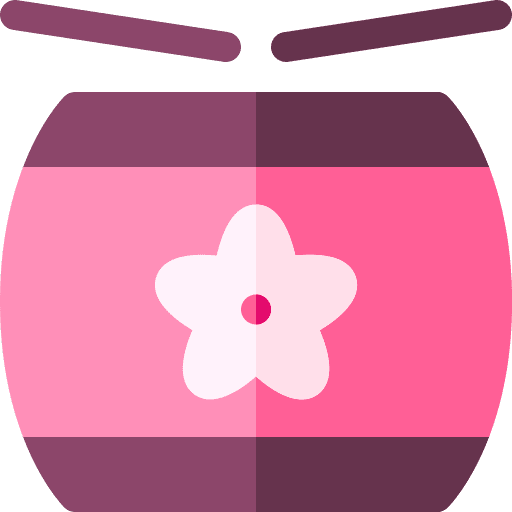Drum sakura japanese drum icon Drum sakura japanese drum icon