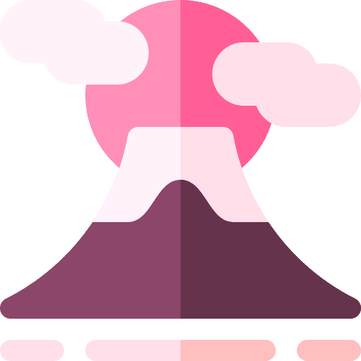 Fuji landscape japanese mountain icon Fuji landscape japanese mountain icon