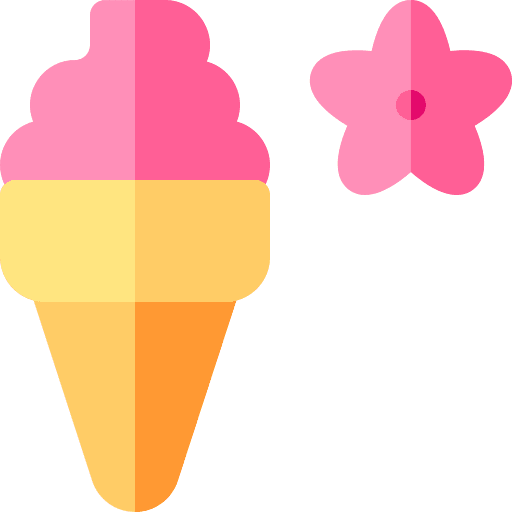Ice cream ice cream sakura cultures icon Ice cream ice cream sakura cultures icon