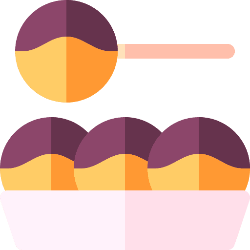 Takoyaki dish food and restaurant oriental food icon Takoyaki dish food and restaurant oriental food icon