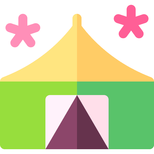 Tent festival tent cherry blossom icon Tent festival tent cherry blossom icon