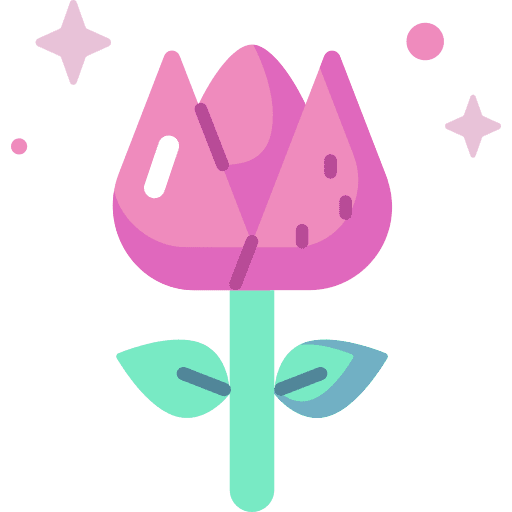 Flower botanical petals blossom icon