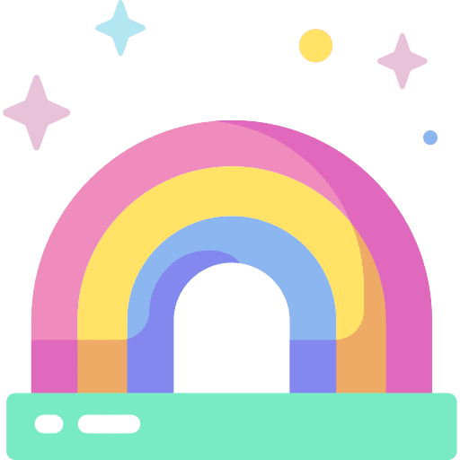 Rainbow rainbow atmospheric spectrum icon