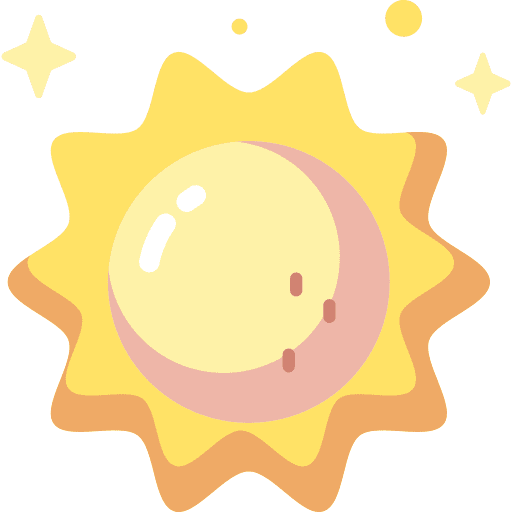 Sun meteorology summer weather icon