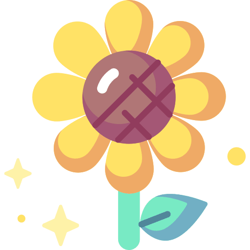 Sunflower blossom sunflower botanical icon
