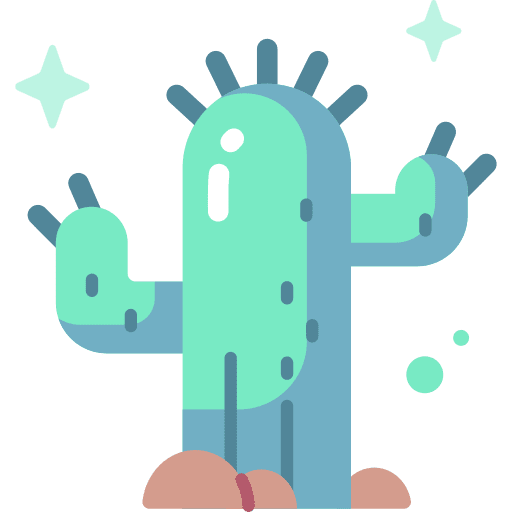 Cactus desert plant botanical icon